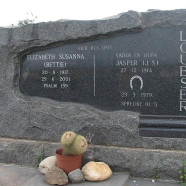 LOUBSER J.S. 1914-1979 &amp; Elizabeth Susanna 1917-2001