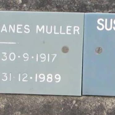 MULLER Matthys Johanes 1917-1909 &amp; Susanna Catharina EKSTEEN 1907-1983