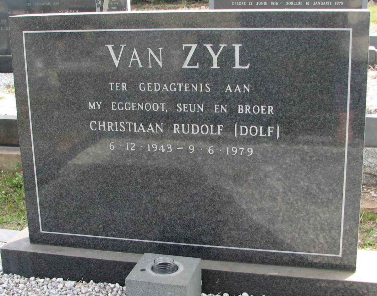 ZYL Christiaan Rudolf, van 1943-1979