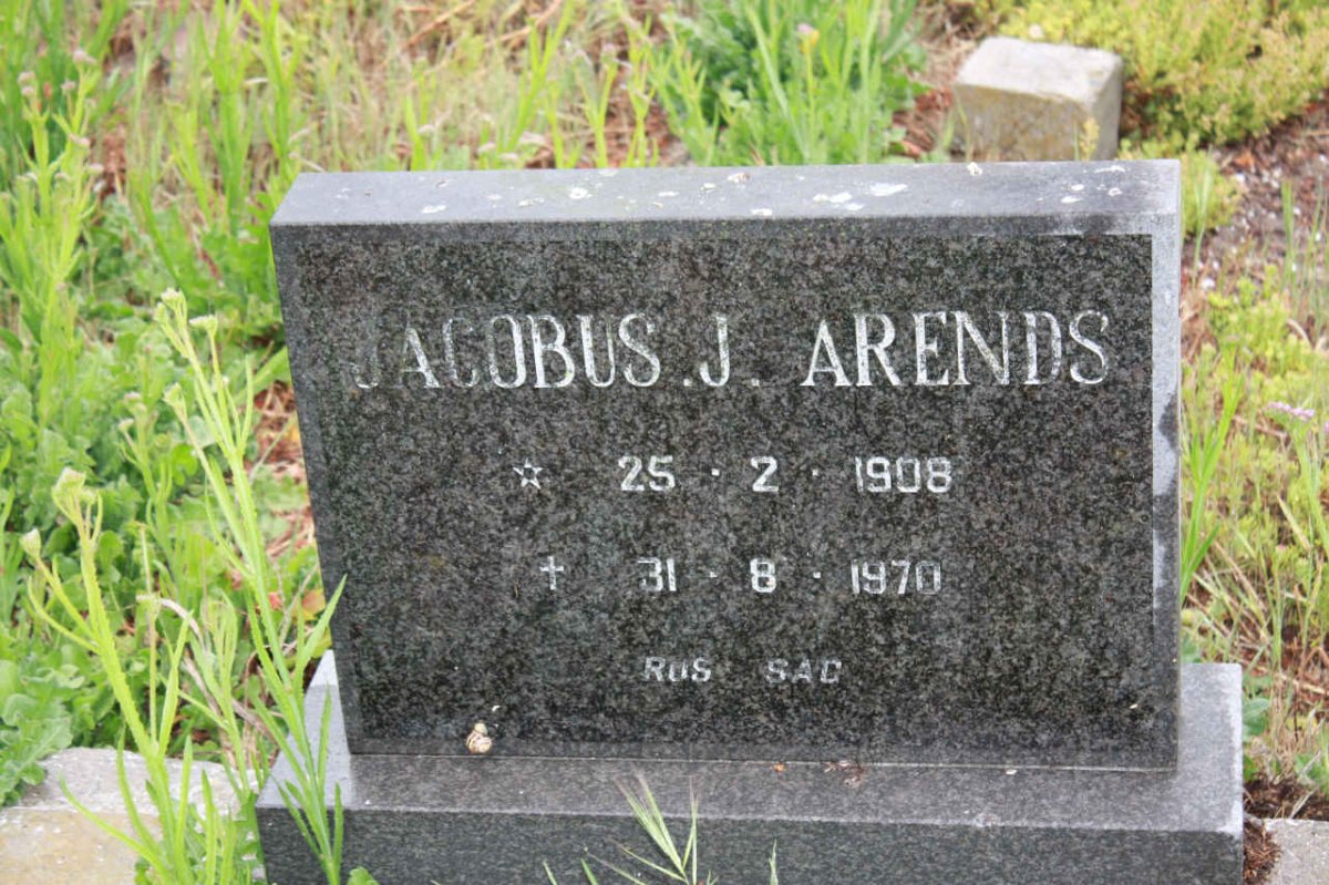 ARENDS Jacobus J. 1908-1970