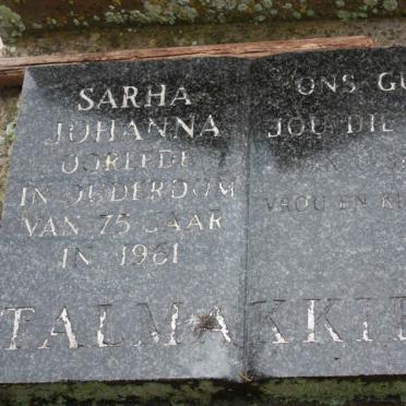 TALMAKKIES Sarha Johanna -1961