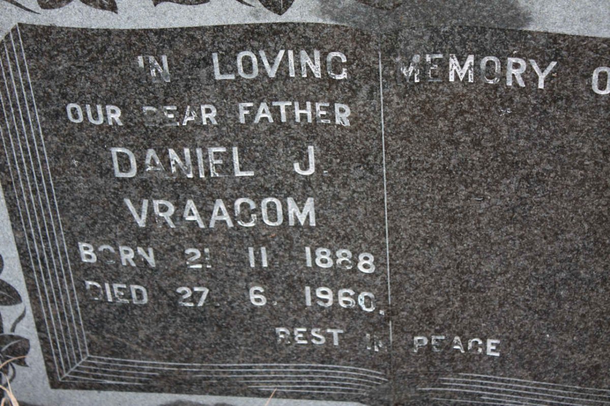 VRAAGOM Daniel J. 1888-1960