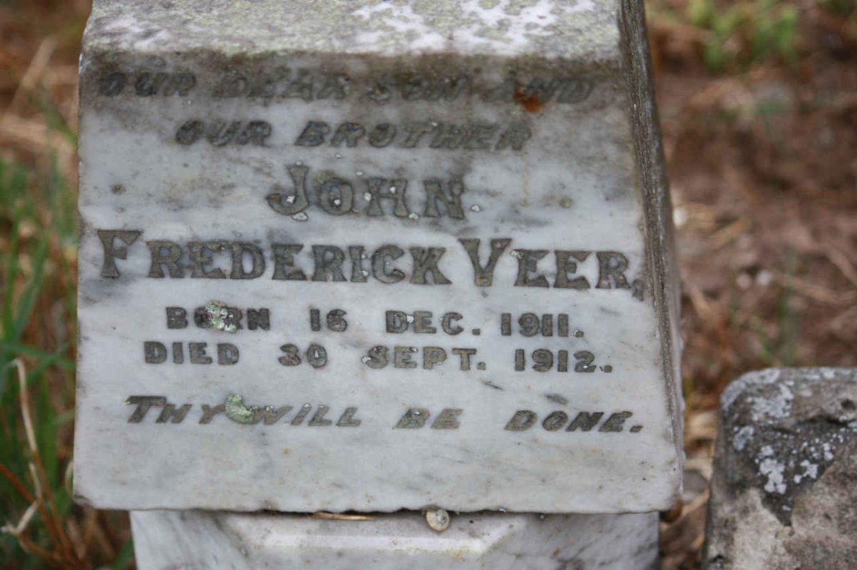 VEER John Frederick 1911-1912