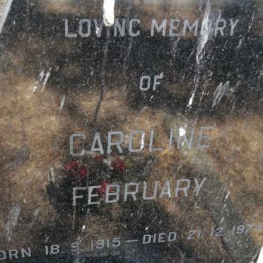 FEBRUARY Caroline 1915-1974