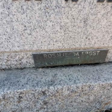 FAURE John A. 1900-1967 &amp; Elaine C. BRAND 1907-1998 :: FROST Rosaline Ida nee FAURE
