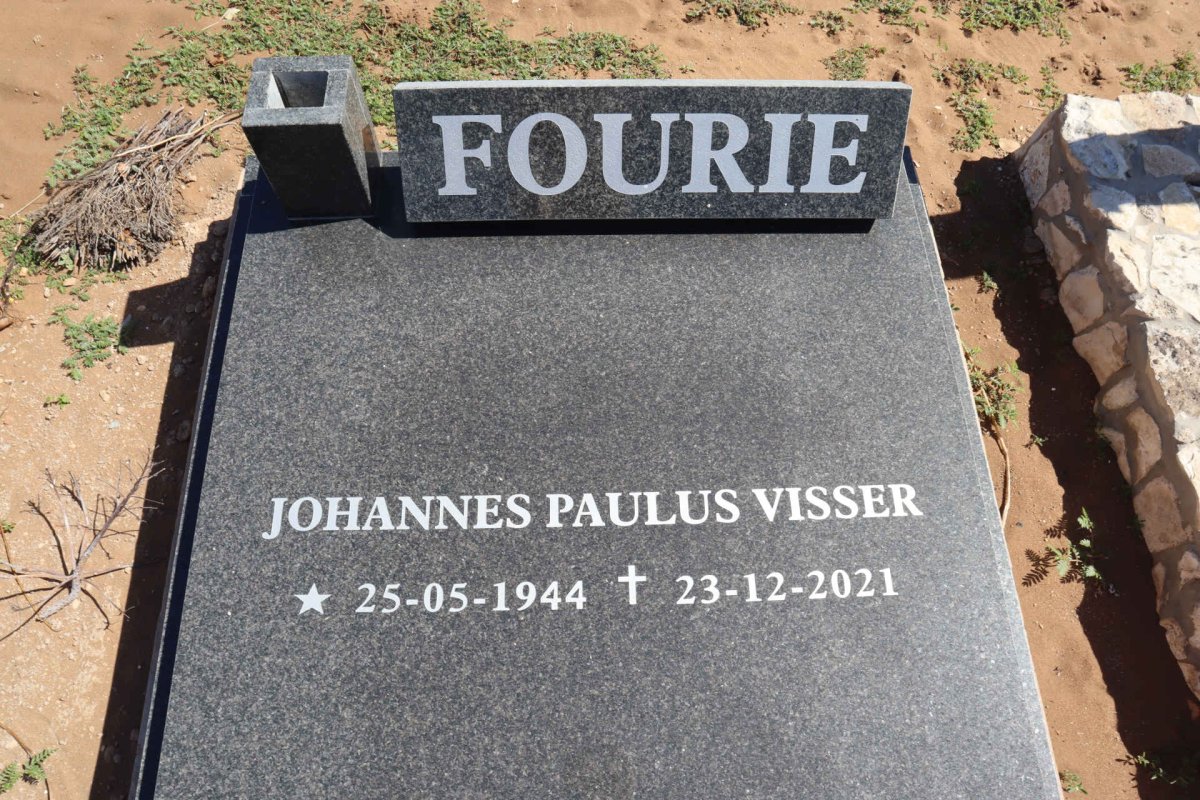 FOURIE Johannes Paulus Visser 1944-2021