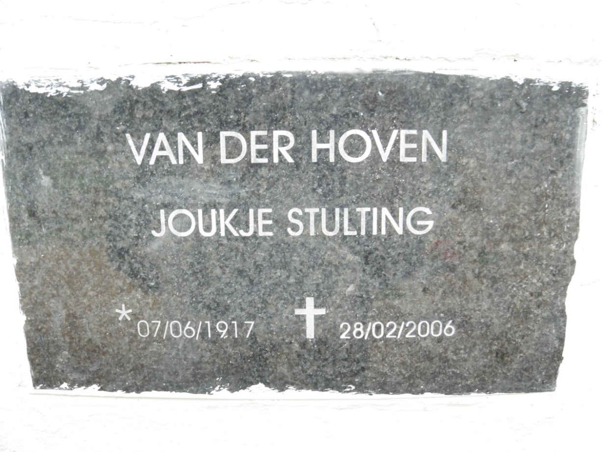 HOVEN Joukje Stulting, van der 1917-2006
