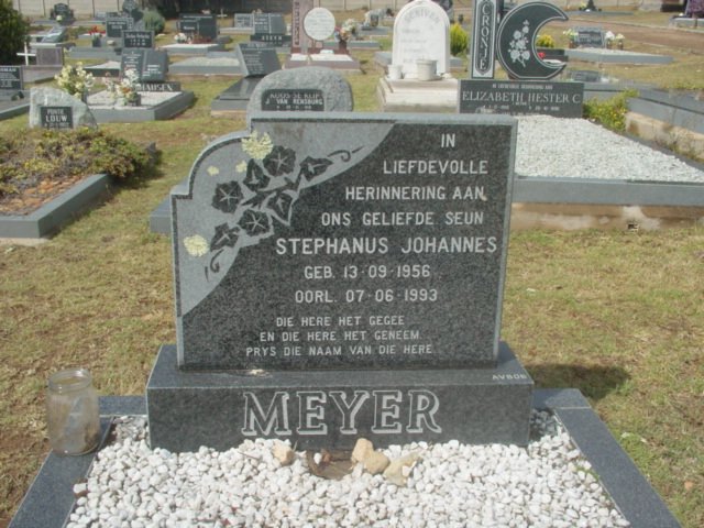 MEYER Stephanus Johannes 1956-1993