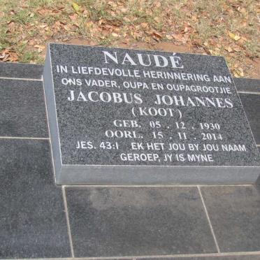 NAUDE Jacobus Johannes 1930-2014