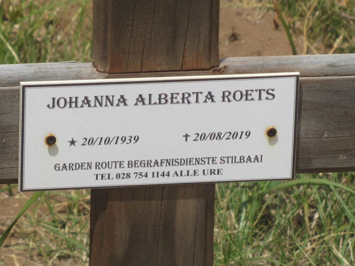 ROETS Johanna Alberta 1939-2019