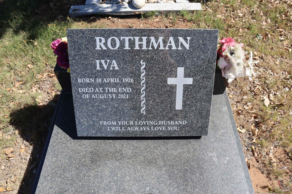 ROTHMAN Iva 1926-2021
