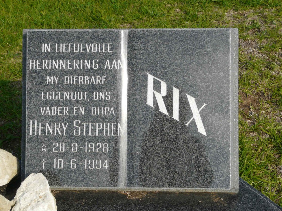RIX Henry Stephan 1928-1994