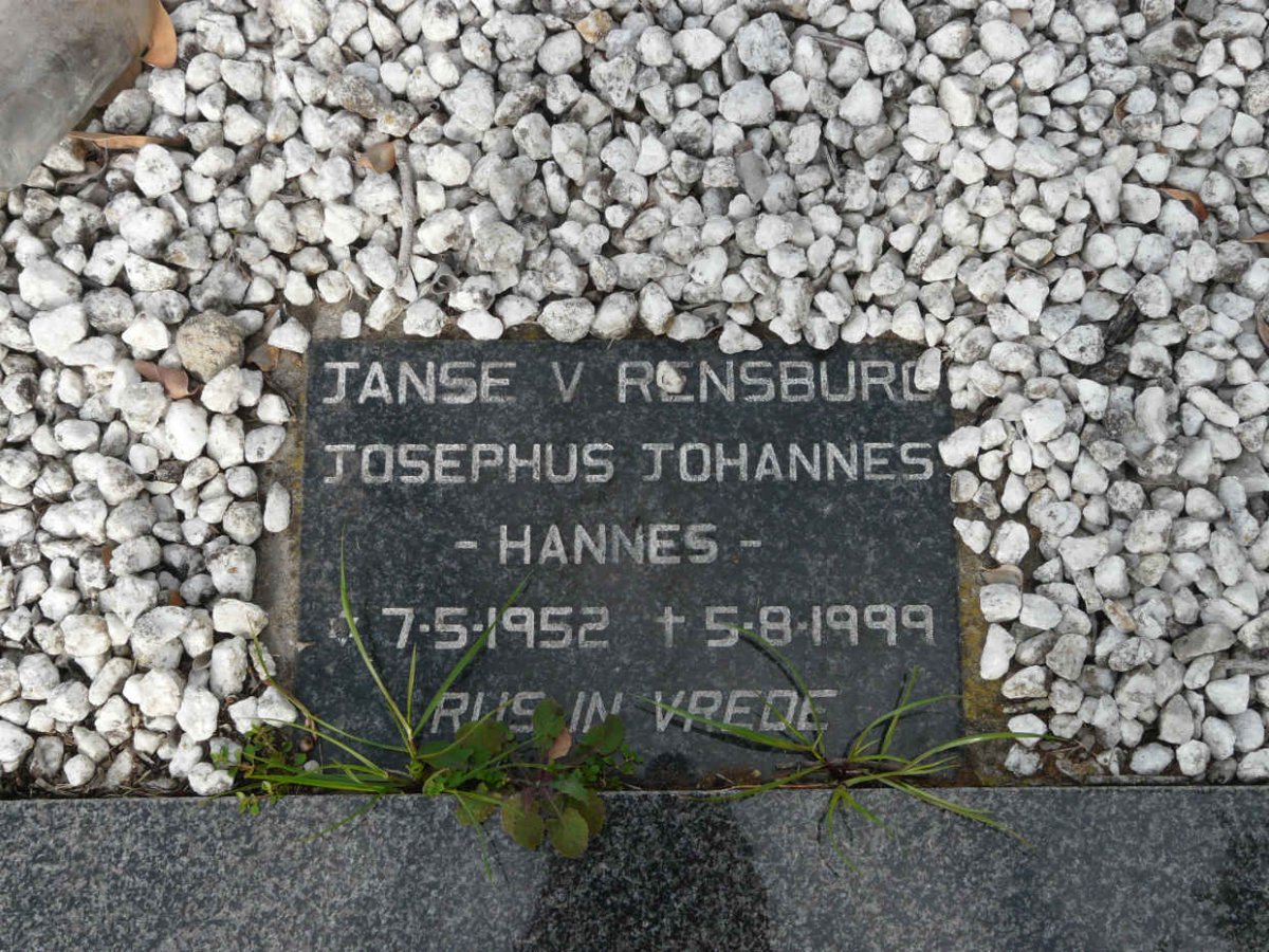 RENSBURG Josephus Johannes, Janse v. 1952-1999