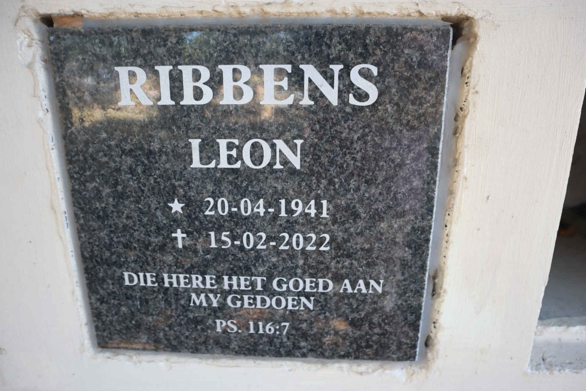 RIBBENS Leon 1941-2022