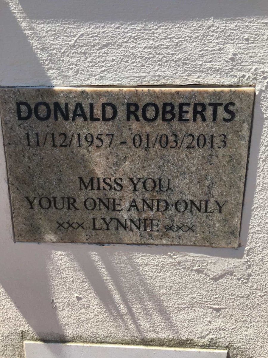ROBERTS Donald 1957-2013