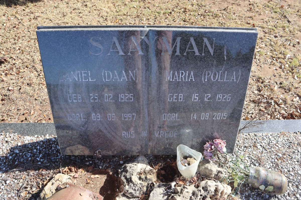 SAAYMAN Daniel 1925-1997 & Maria 1926-2015
