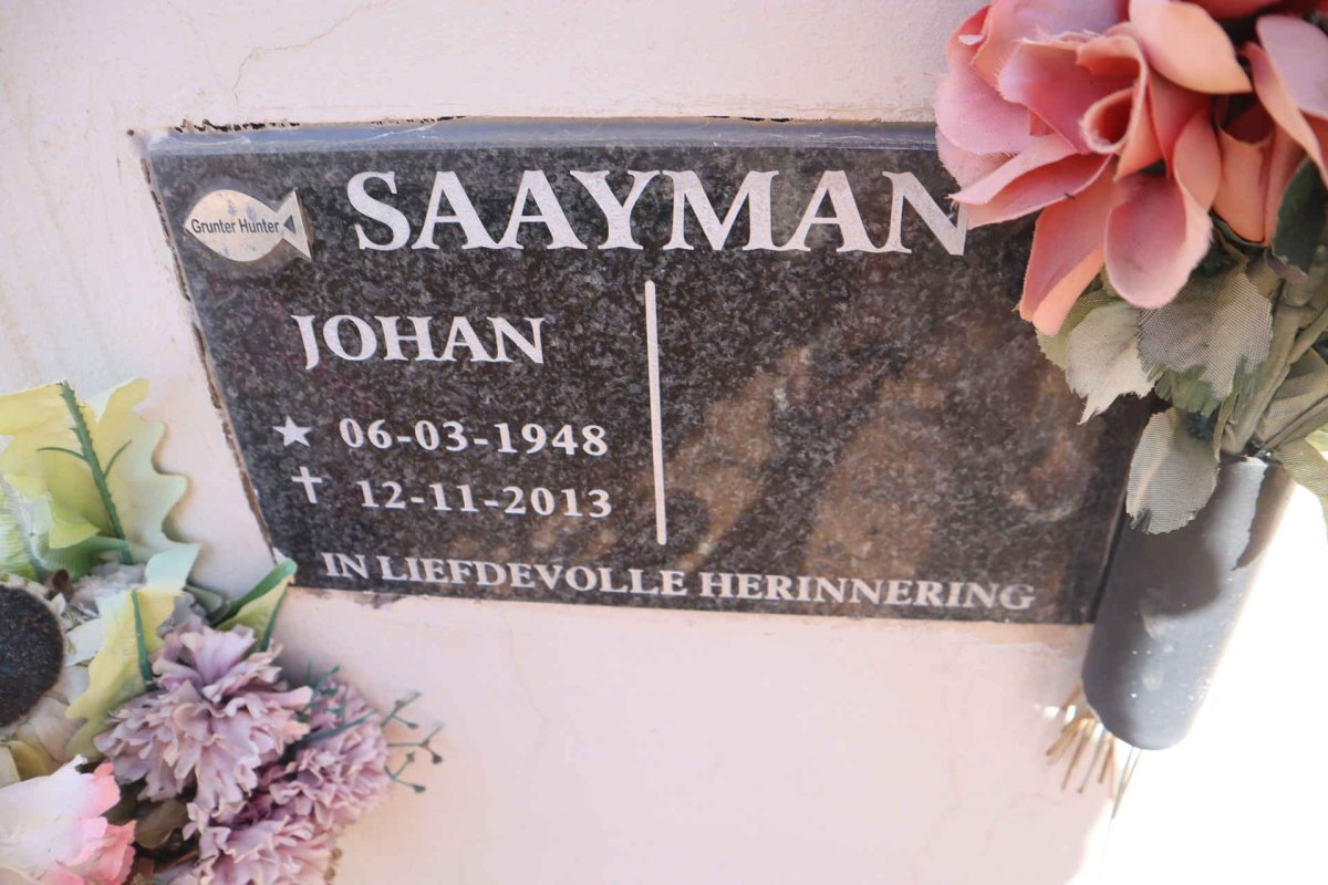 SAAYMAN Johan 1948-2013