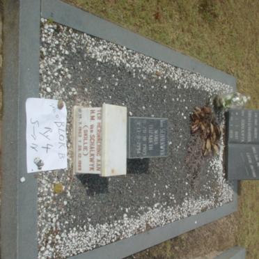 SCHALKWYK Tobias Gerhardus, van  1897-1975 &amp; Maria Elizabeth 1909-1994 ::  VAN SCHALKWYK H.M. 1953-1989