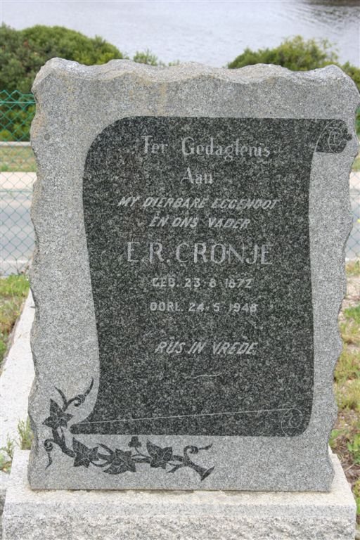 CRONJE E.R. 1872-1948
