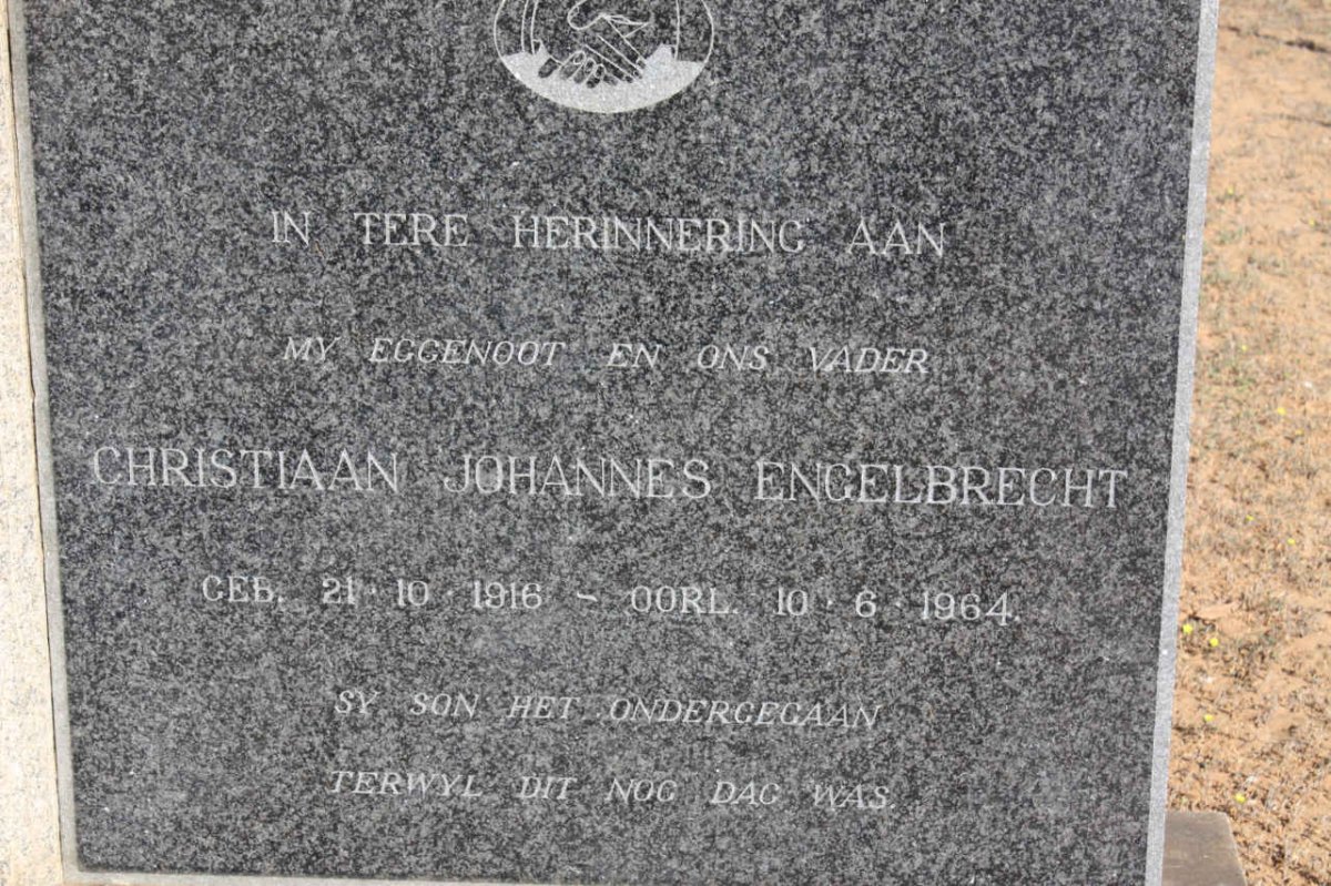 ENGELBRECHT Christiaan Johannes 1916-1964