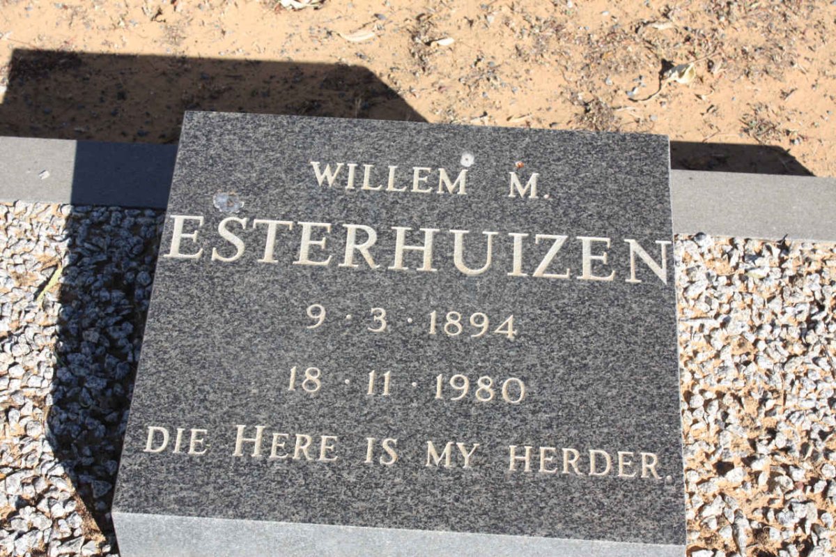 ESTERHUIZEN Willem M. 1894-1980