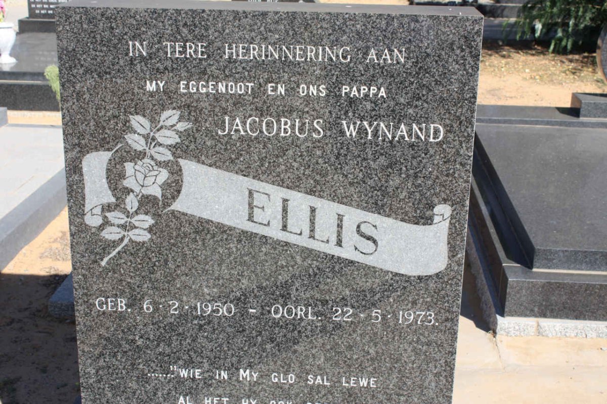 ELLIS Jacobus Wynand 1950-1973