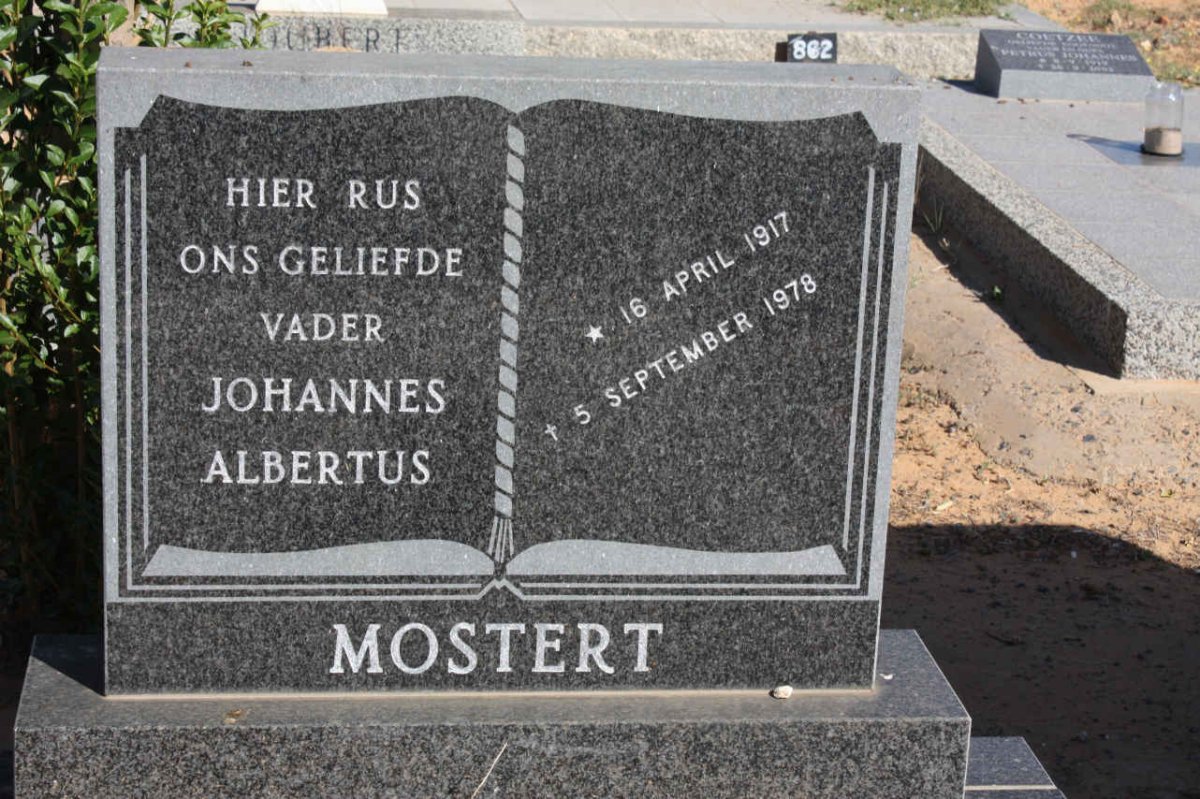 MOSTERT Johannes Albertus 1917-1978