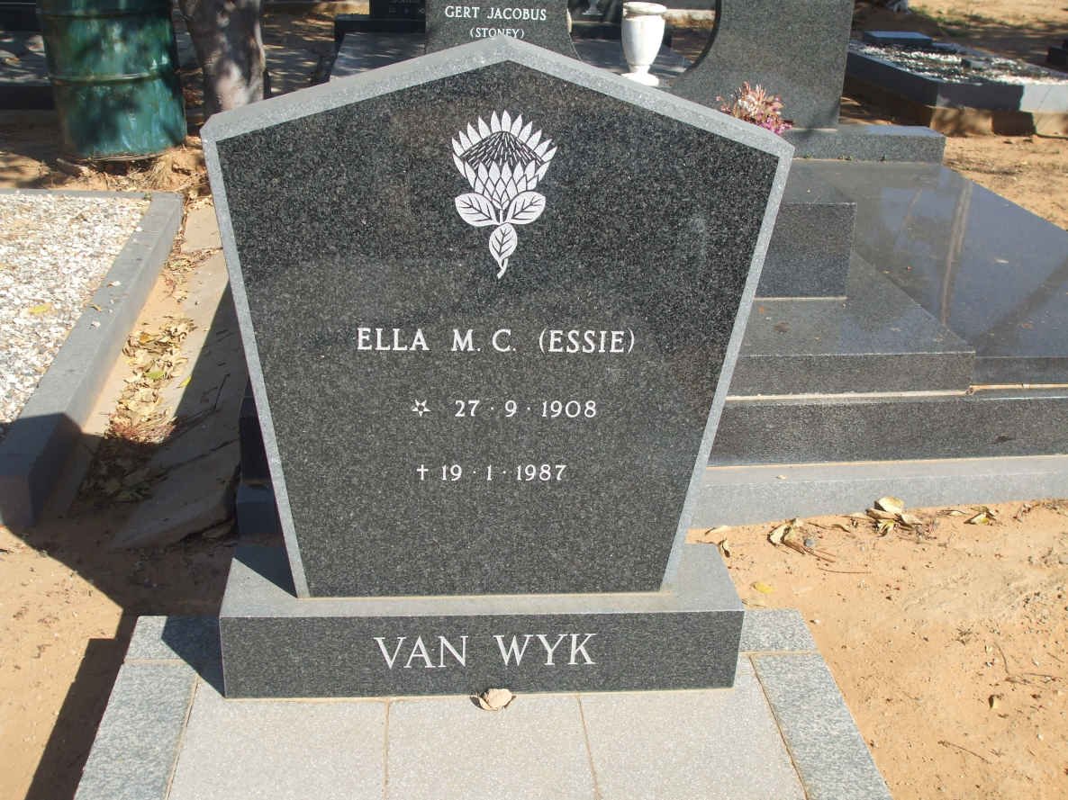 WYK Ella M.C., van 1908-1987