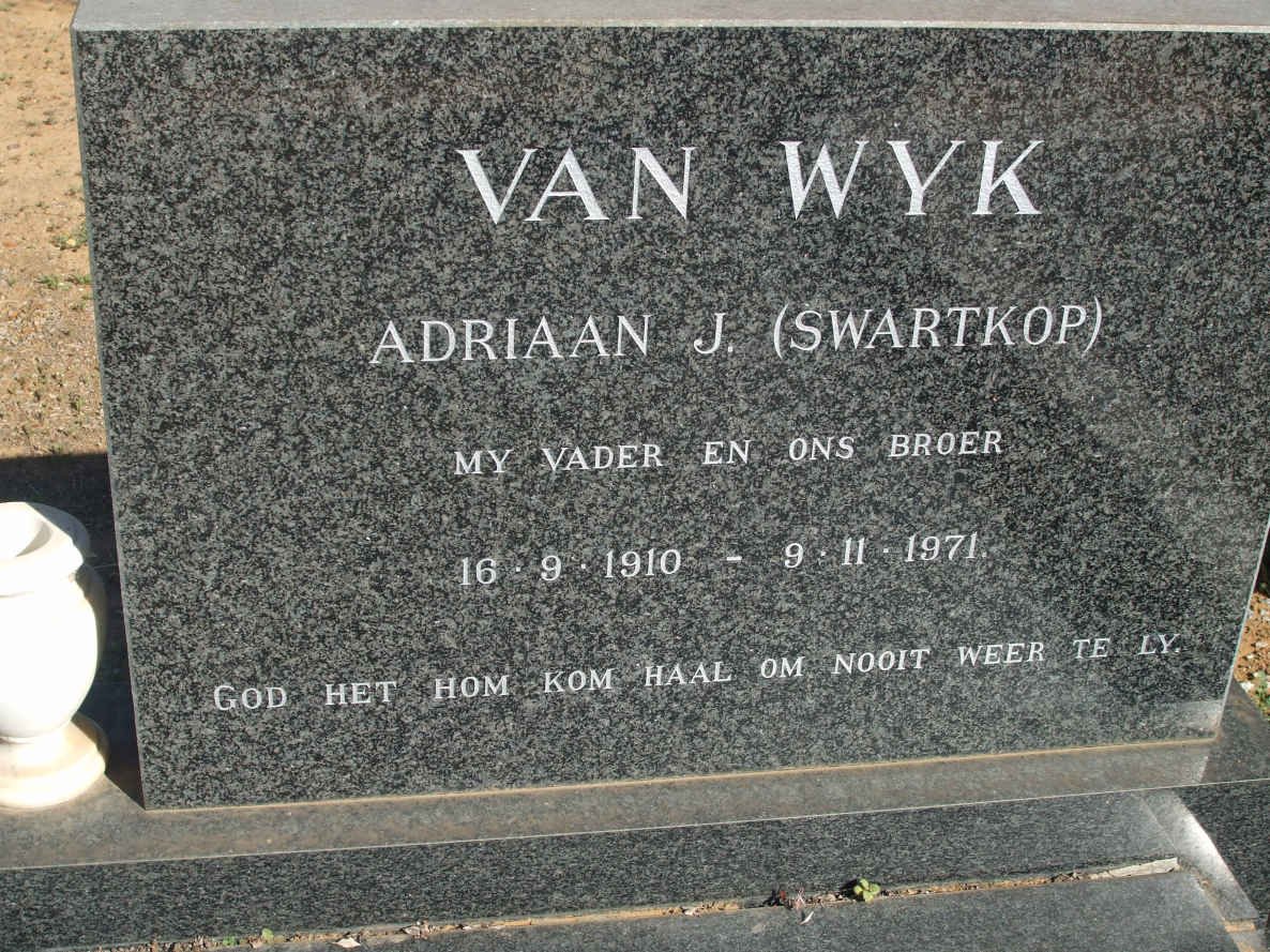 WYK Adriaan J., van 1910-1971