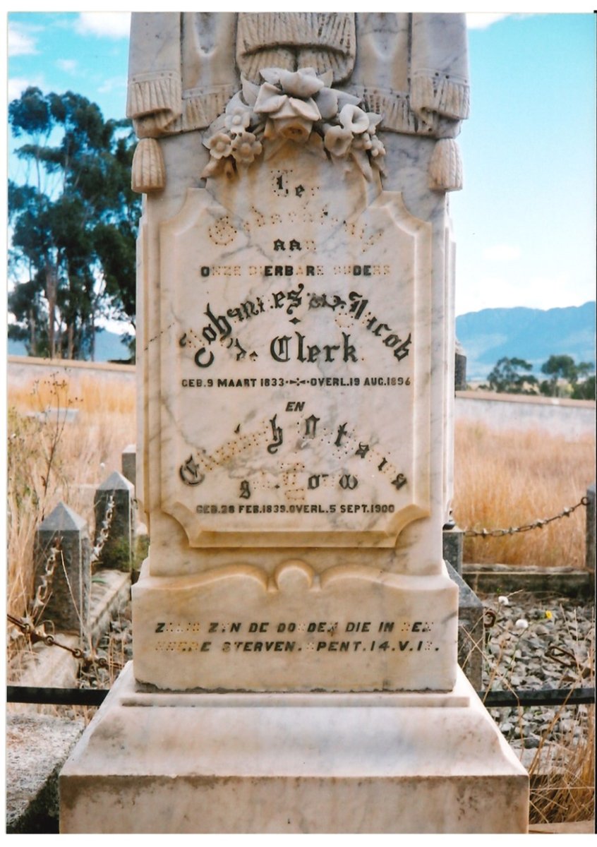 CLERK Johannes Jacob, de 1833-1896 &amp; Elizabeth Catharina LOUW 1839-1900