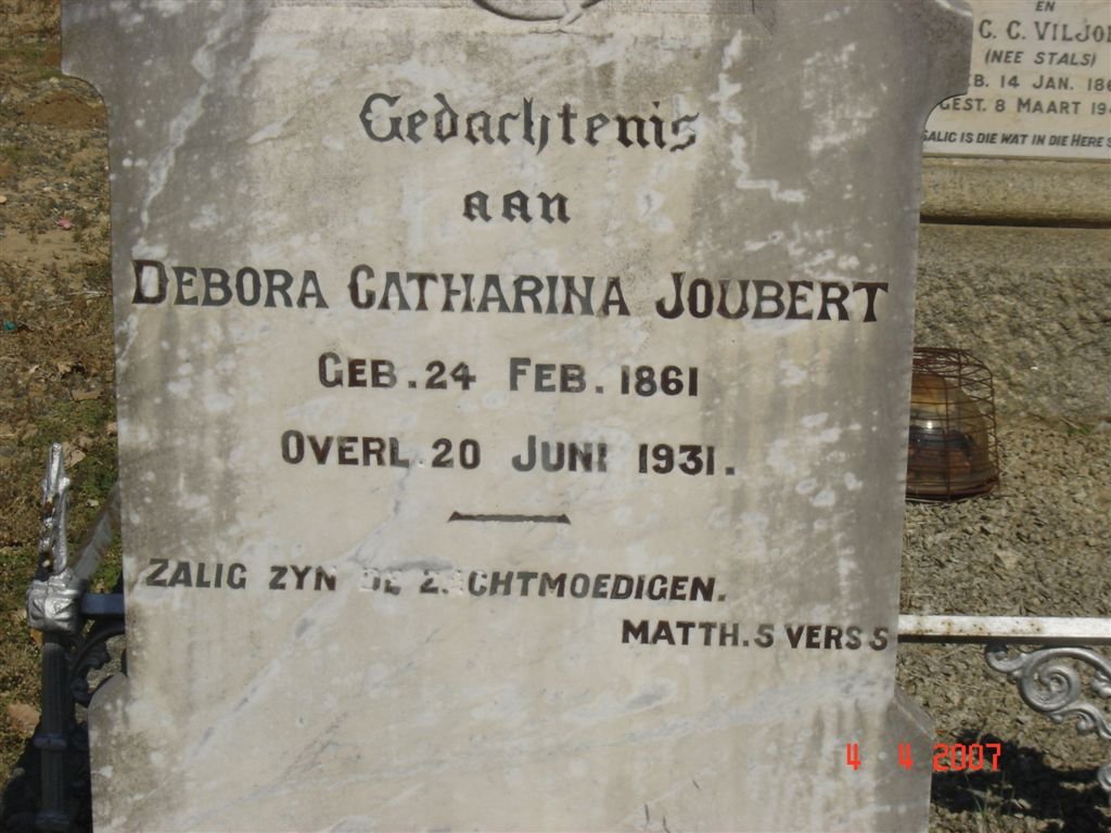 JOUBERT Debora Catharina 1861-1931