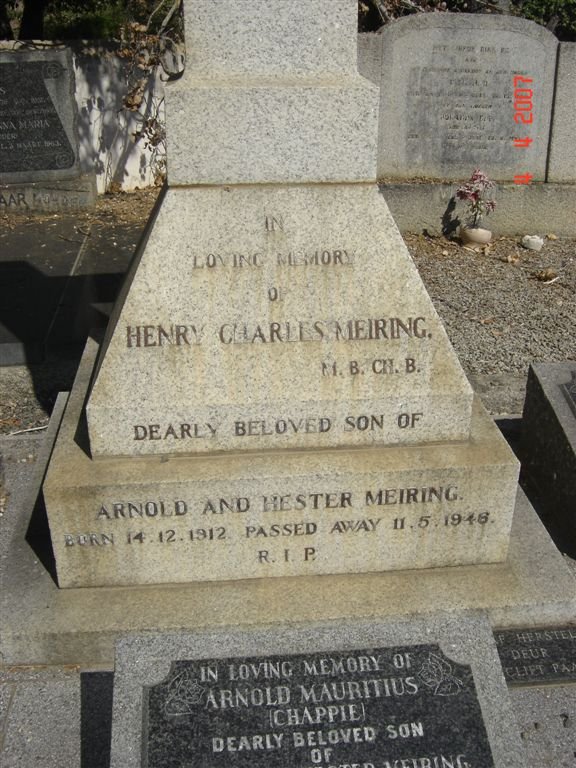 MEIRING Henry Charles 1912-1946