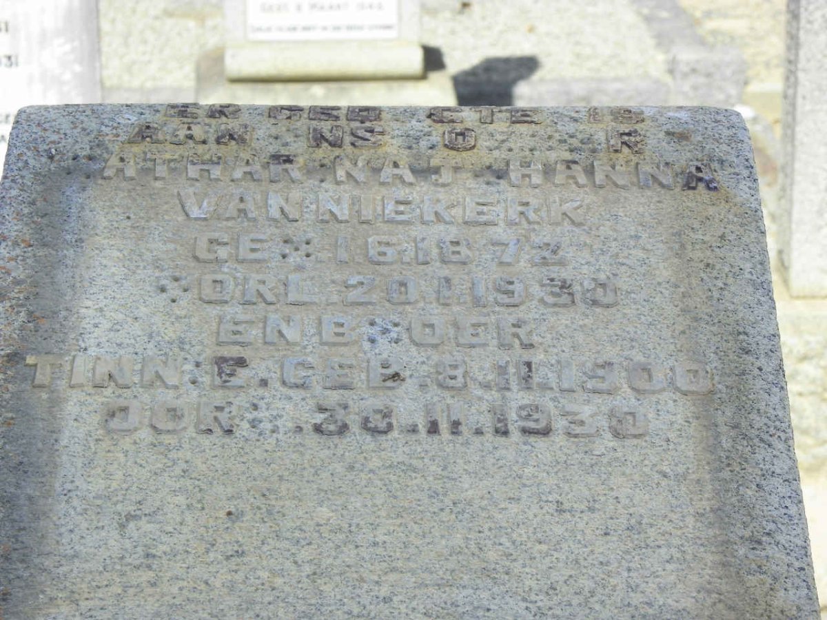 NIEKERK Catharina Johanna, van 1872-1930 :: NIEKERK Tinnie, van 1900-1930