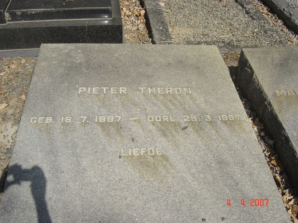 THERON Pieter 1887-1957