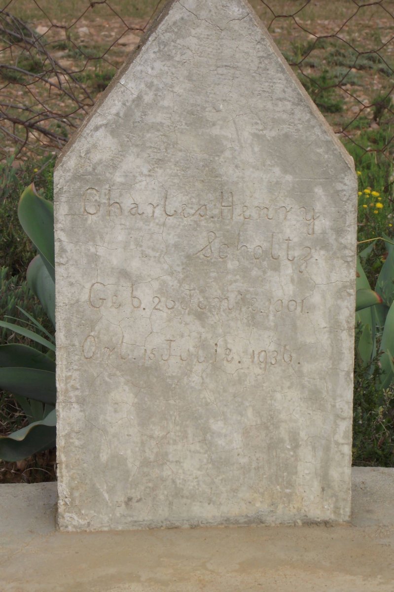SCHOLTZ Charles Henry 1901-1936