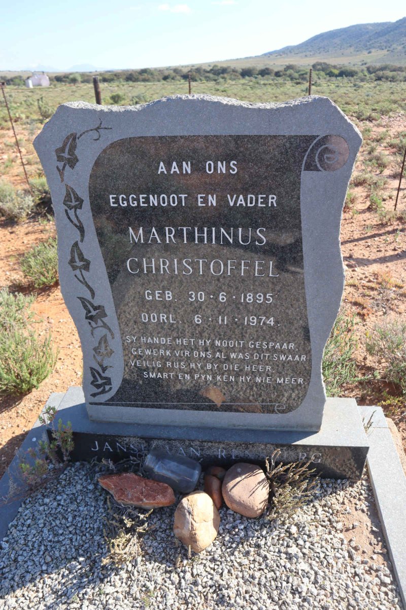RENSBURG Marthinus Christoffel, Janse van 1895-1974