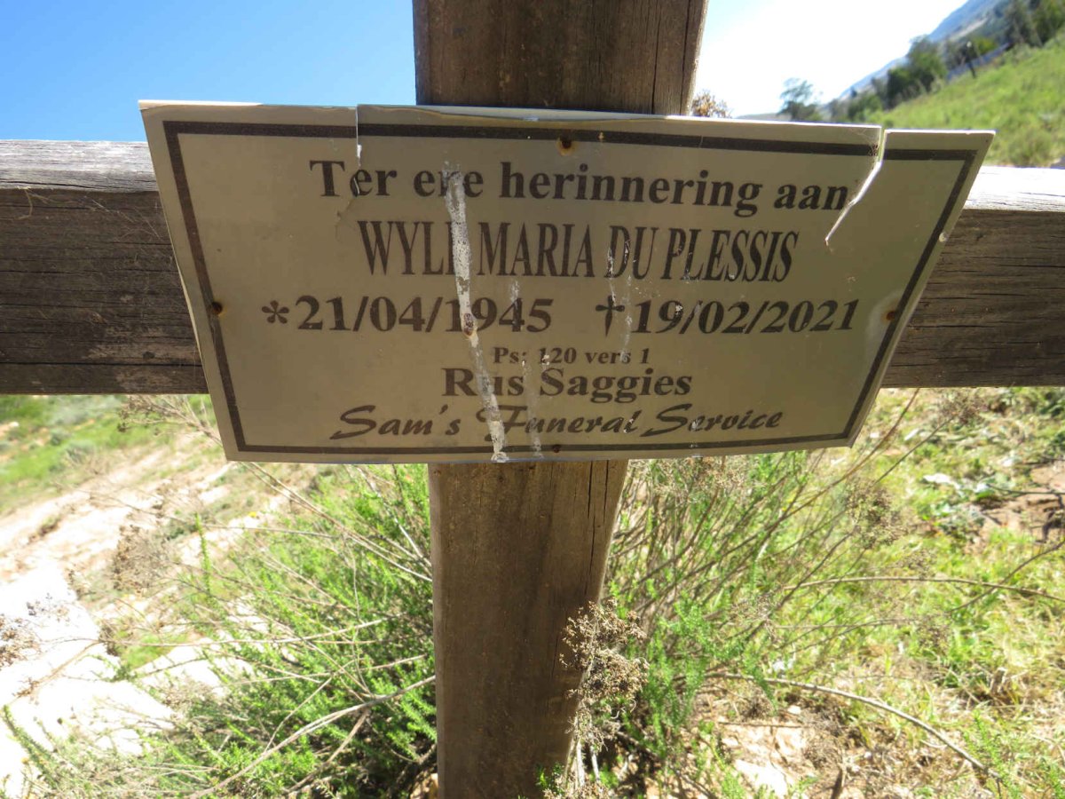 PLESSIS Maria, du 1945-2021