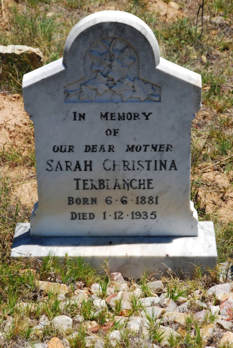 TERBLANCHE Sarah Christina 1881-1935