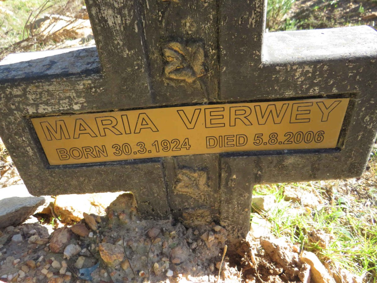 VERWEY Maria 1924-2006