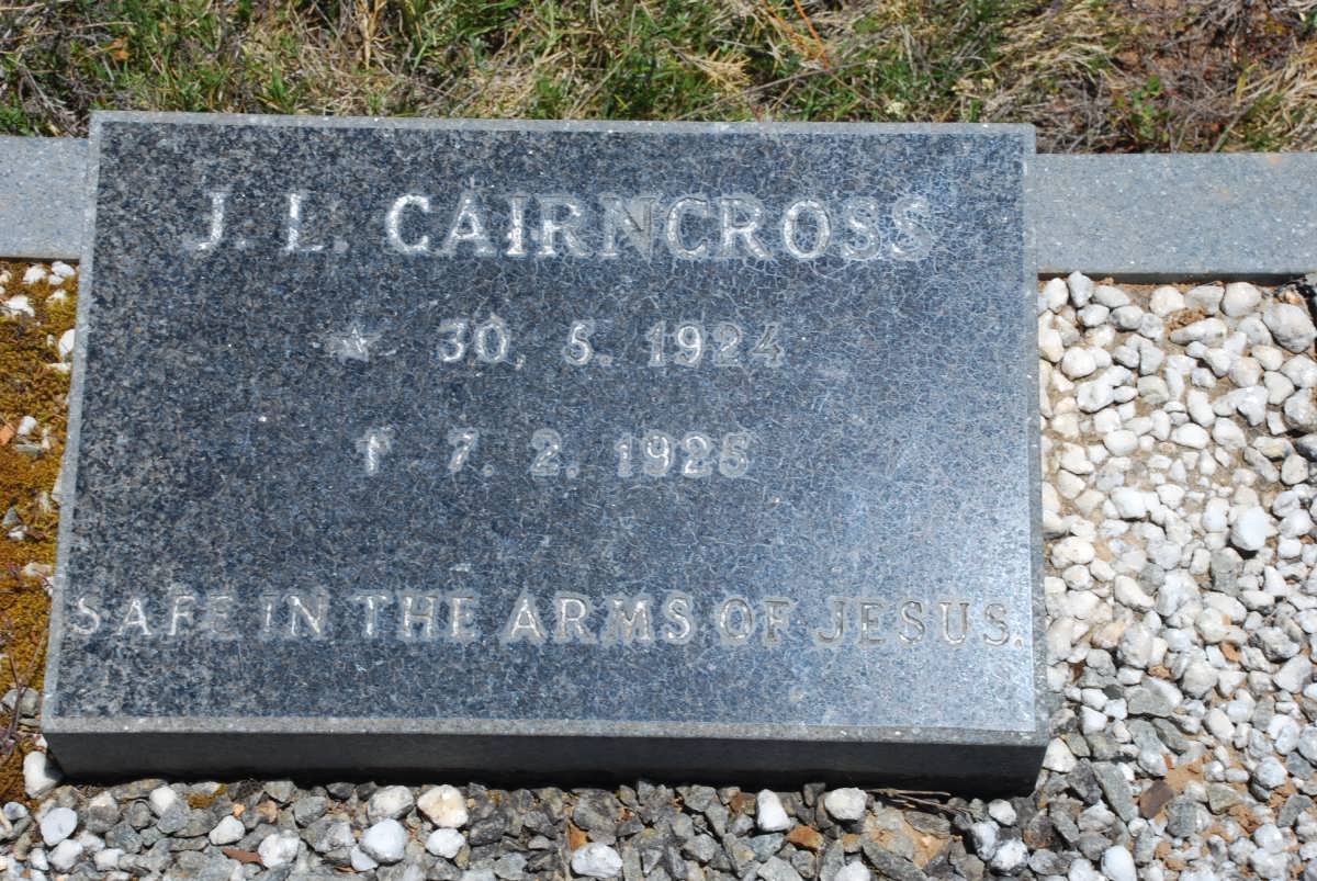 CAIRNCROSS J.L. 1924-1925