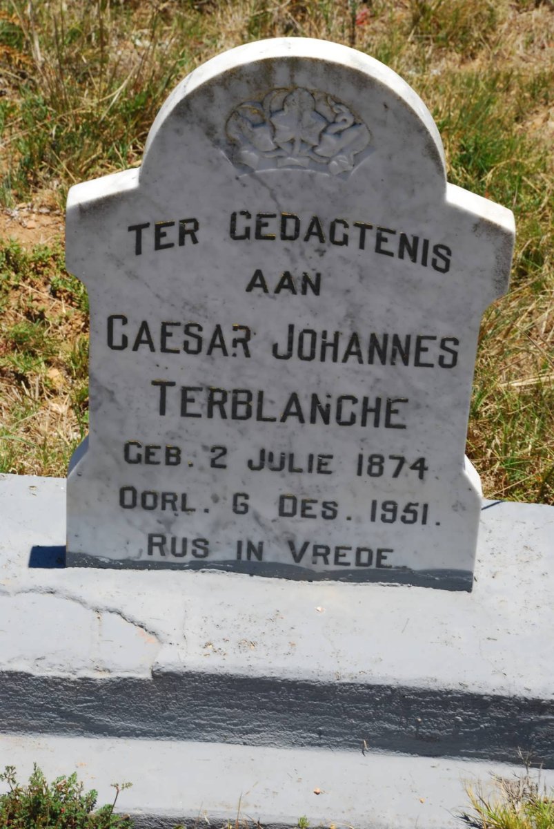 TERBLANCHE Caesar Johannes 1874-1951