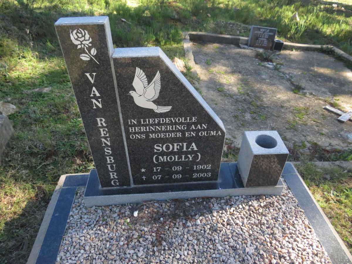 RENSBURG Sophia, van 1902-2003