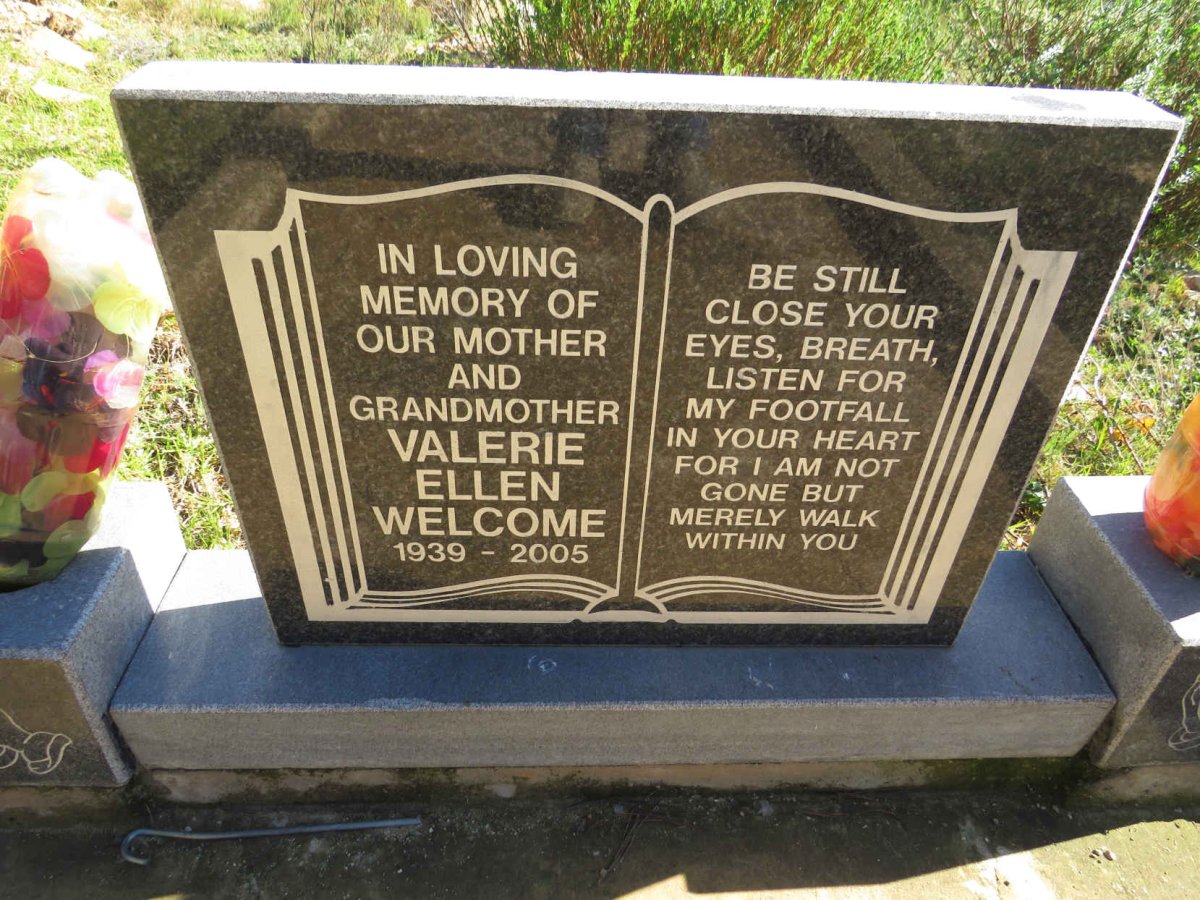WELCOME Valerie Ellen 1939-2005