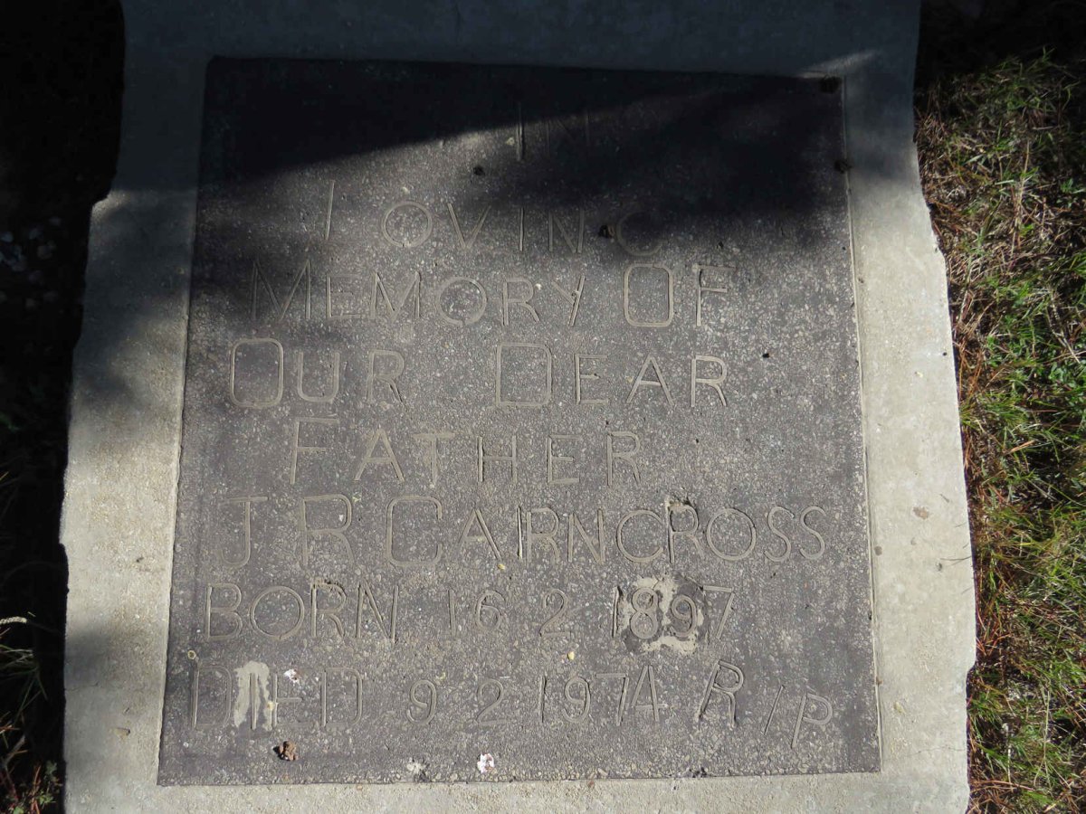 CAIRNCROSS James Richard 1897-1974 &amp; Eliza Rosetta 1896-_2