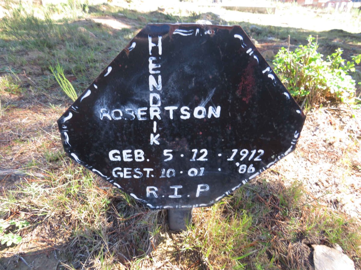 ROBERTSON Hendrik 1912-1986