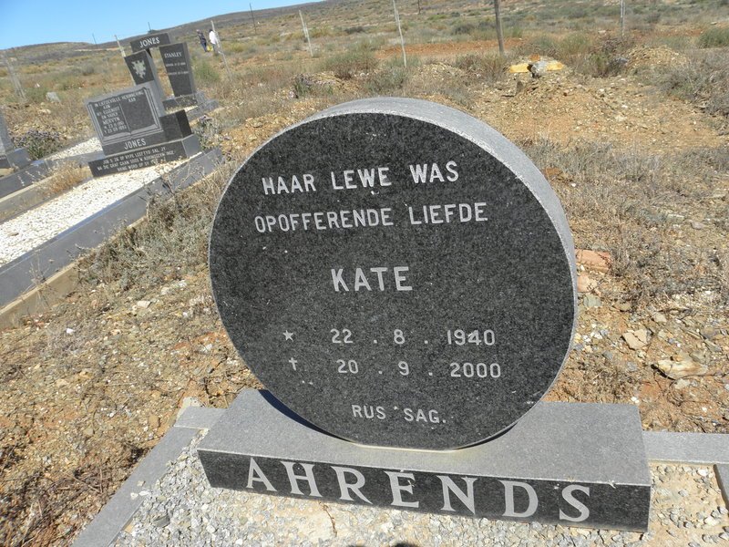 AHRENDS Kate 1940-2000