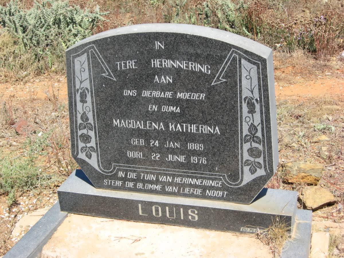 LOUIS Magdalena Katherina 1889-1976