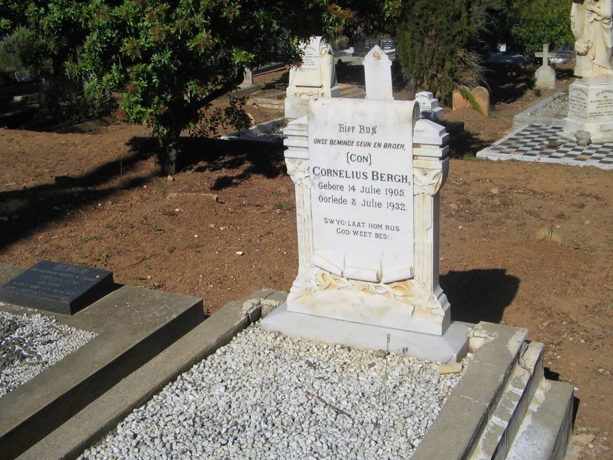 BERGH Cornelius 1905-1932
