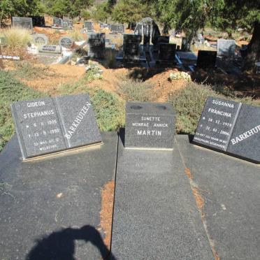BARKHUIZEN Gideon Stefanus 1905-1990 &amp; Susanna Francina 1919-2006