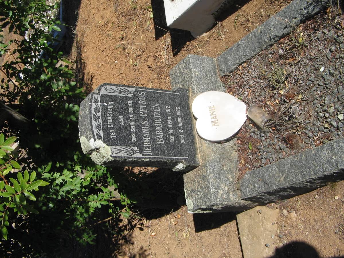 BARKHUIZEN Hermanus Petrus 1912-1926